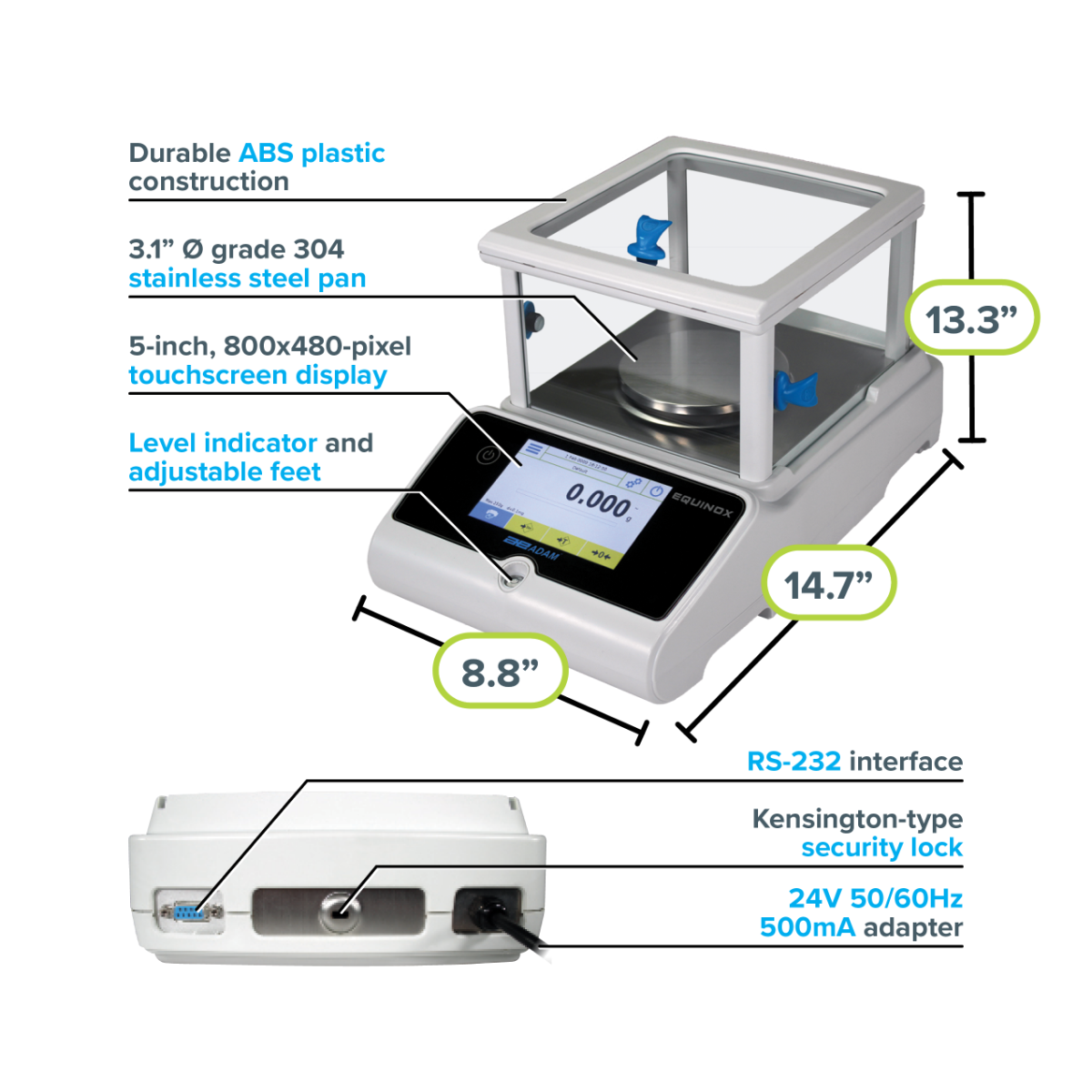 Equinox precision balances infographic